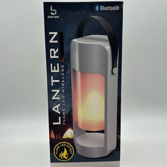 Bass Jaxx Bluetooth Speaker and Lantern With LED Flickering Flame Effect Music - Picture 2 of 9